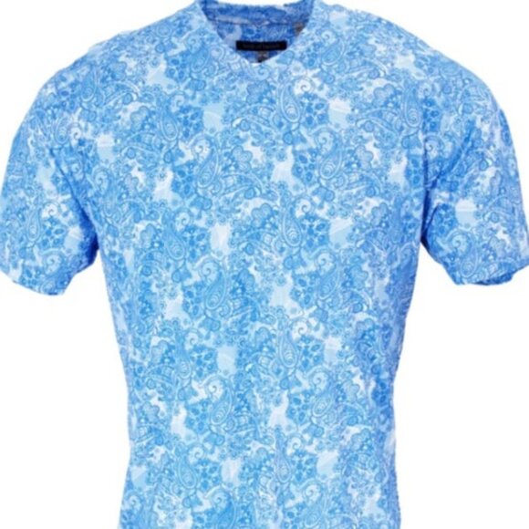 Lords of Harlech NWT -  Paisley Wave Tee - Picture 2 of 3